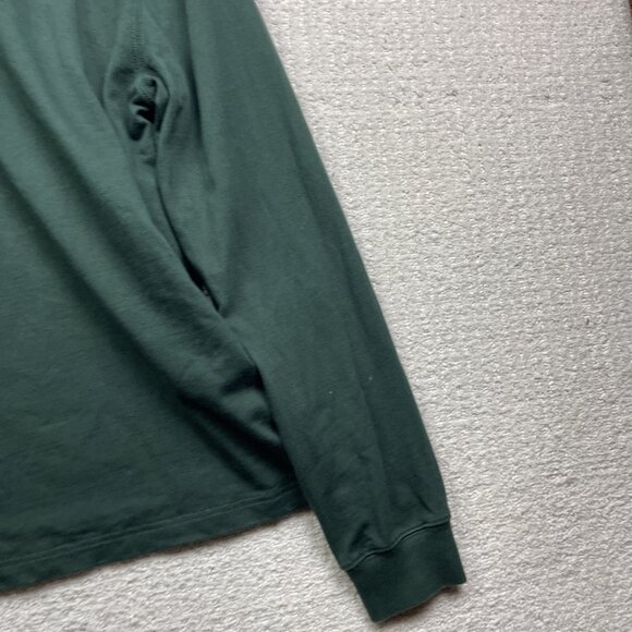 Rodd & Gunn Jumper Men L Forest Green Logo 1/4 Zip College Pullover Burnbridge - Picture 11 of 13